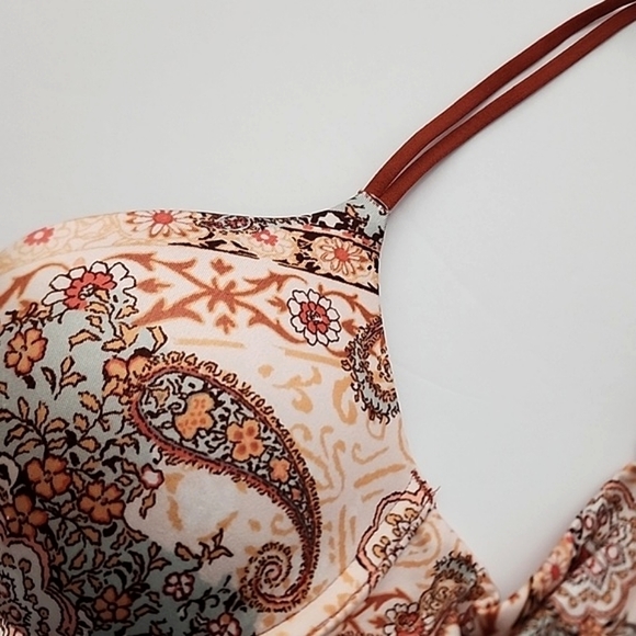 Victoria's Secret Very Sexy Push-Up Underwire Bra Paisley Tan Size 32B - Picture 9 of 14